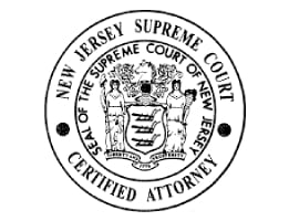 New Jersey Supreme Court Certified Attorney Seal of the supreme court of new jersey