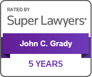 Rated By Super Lawyers | John C. Grady | 5 years